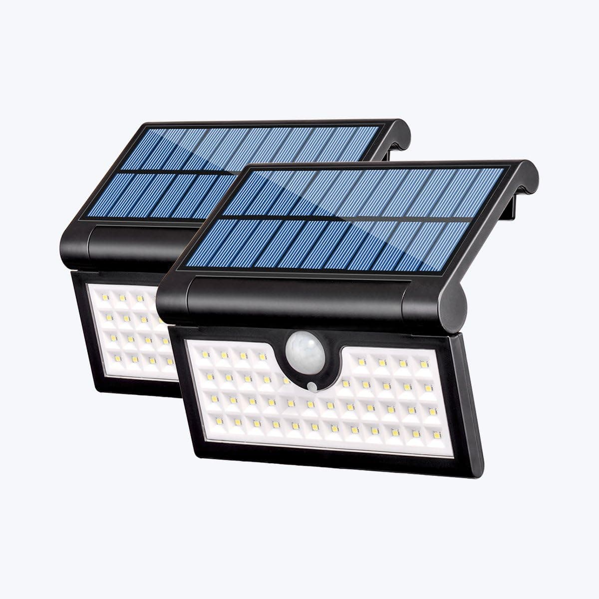 Sunix Foldable Solar Lights Outdoor 42 LED, Motion Sensor IP65 Waterproof Solar Lights, Solar Security Light, LED Camping Lights for Driveway, Patio, Yard, Garden, Camping, House (2 Pack)
