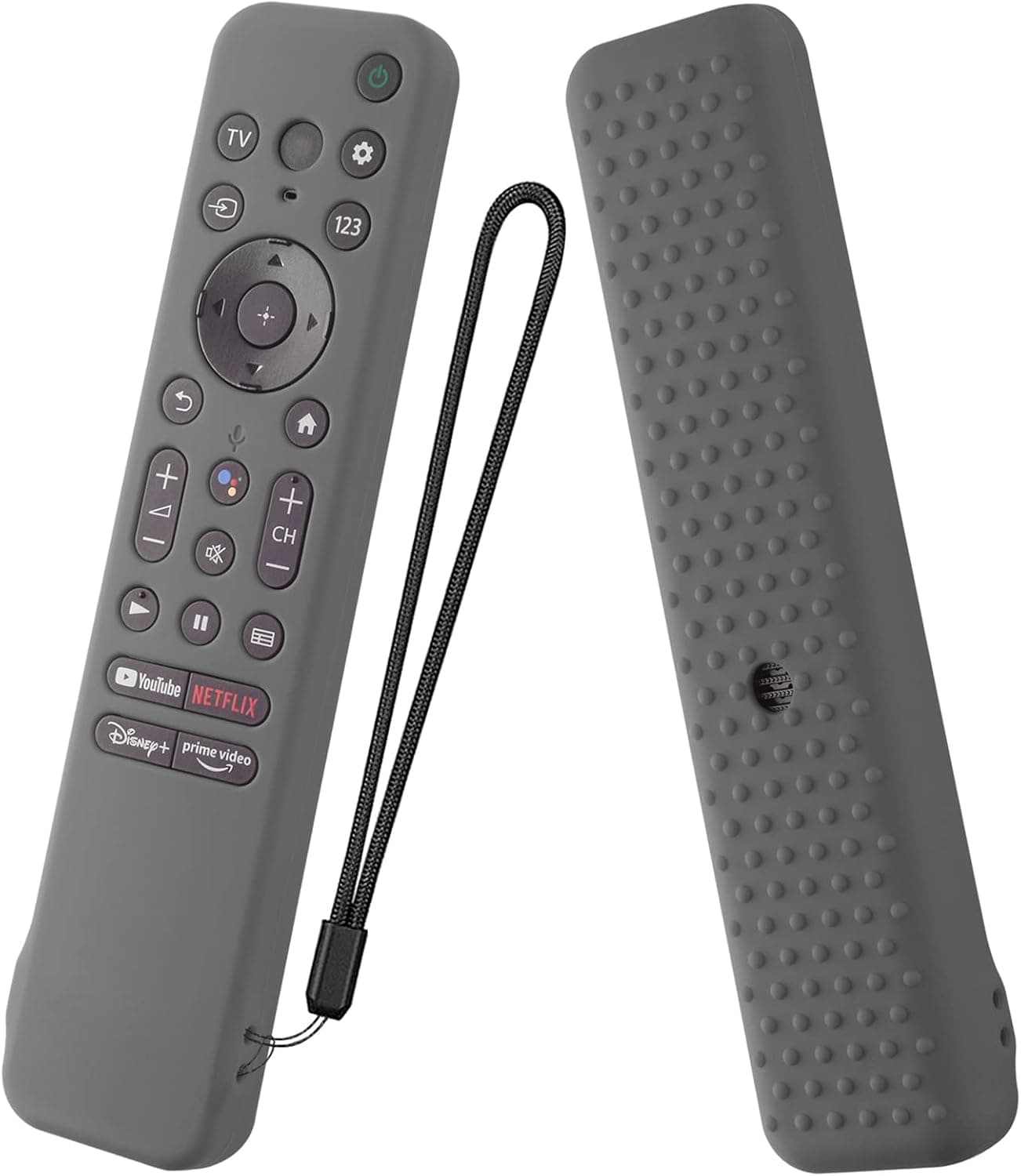 Silicone Cover for Sony RMF-TX800U RMF-TX900U Voice Remote Contorl 2022, Anti-Shock Protective Case Compatible with Sony 4K Ultra HD TV X80K X90K X95K Series Remote(Dark Gray)