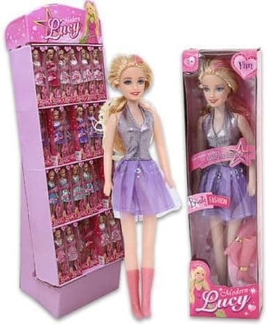 Lucy Doll 6 Assorted Display 11.5" by DDI