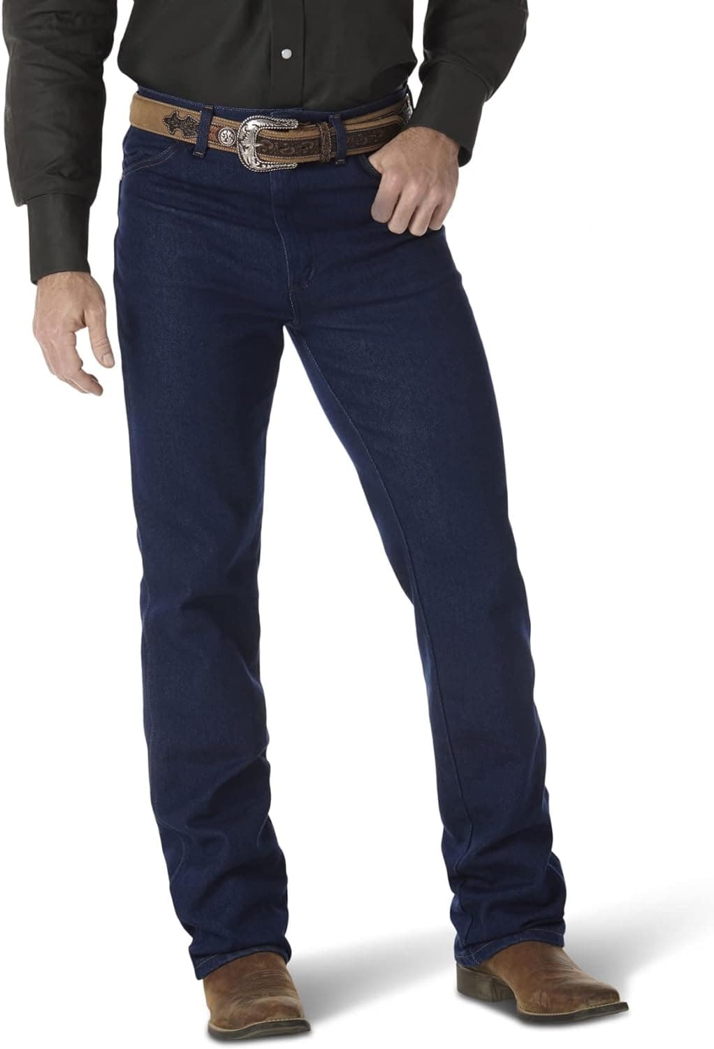 Wrangler Men's Cowboy Cut Slim Fit Stretch Boot Cut Jean