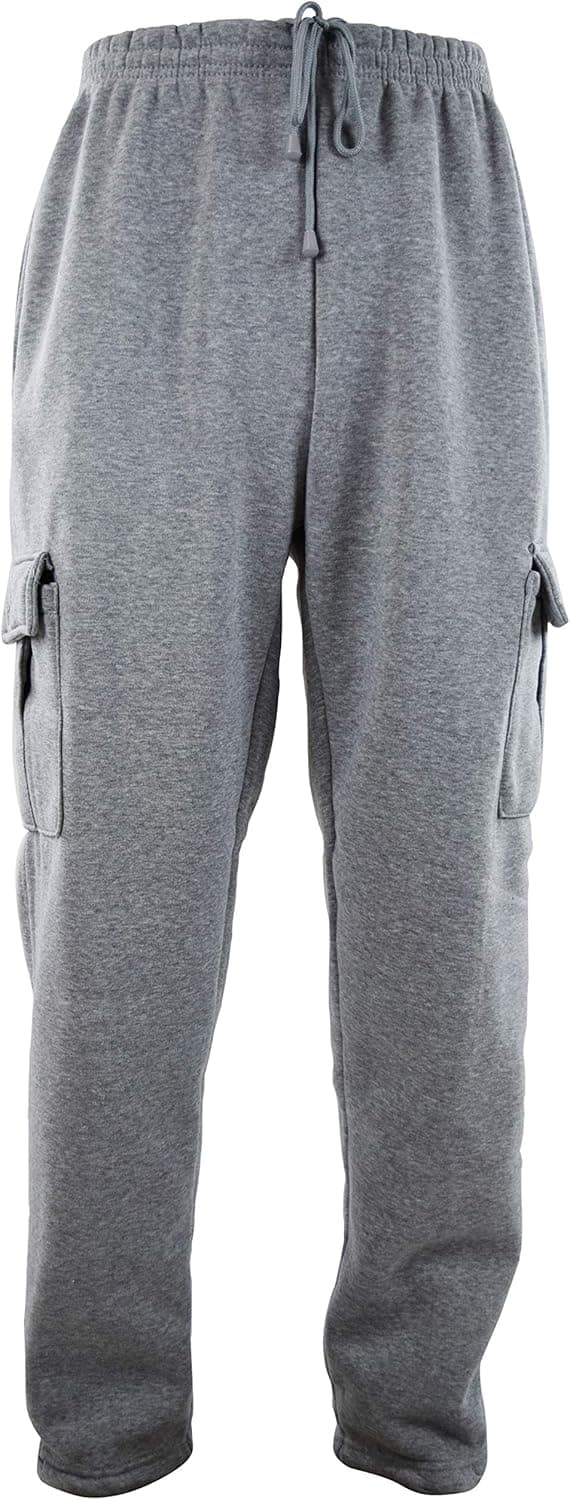 Mens Cargo Sweatpants with Drawstrings