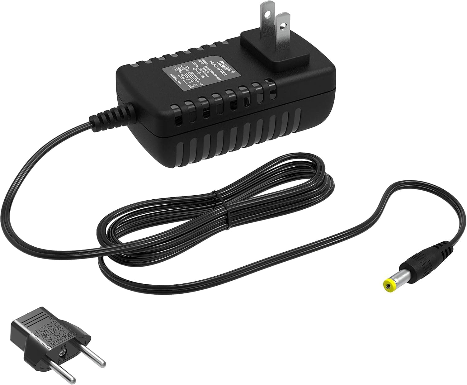 HQRP AC Adapter Compatible with Pro-Form 410CE Elliptical PFEL64911 PFEL649110 Power Supply Cord [UL Listed] + Euro Plug Adapter