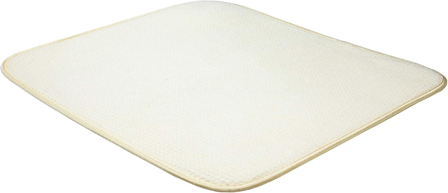 Dish Drying Mats Kitchen Counter, Microfiber Large Absorbent Sink Drain Mat Big Reversible Dish Dryer Pad