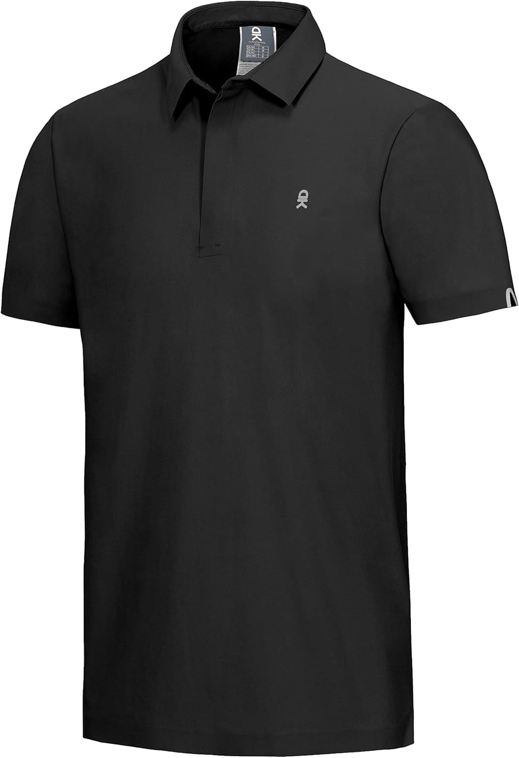 Little Donkey Andy Men's Seamless Polo Shirt, UV Protection Golf Shirt with Laser Cuts, Stretchy, Quick Dry
