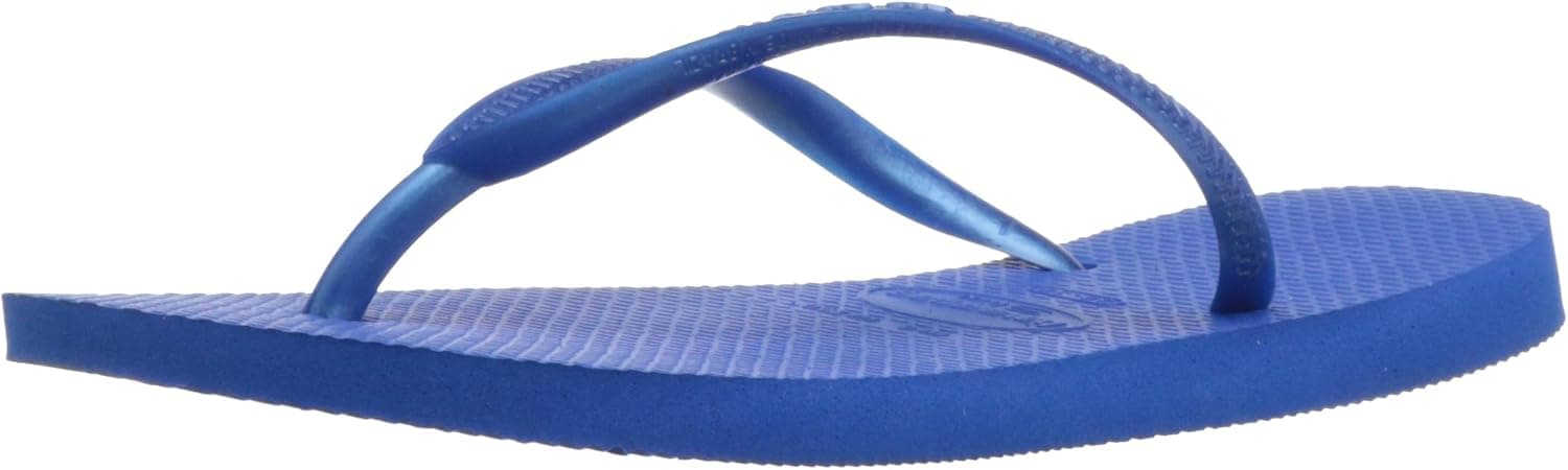 Havaianas Women's Slim Flip Flop Sandal, Carbon Blue, 7-8 M US