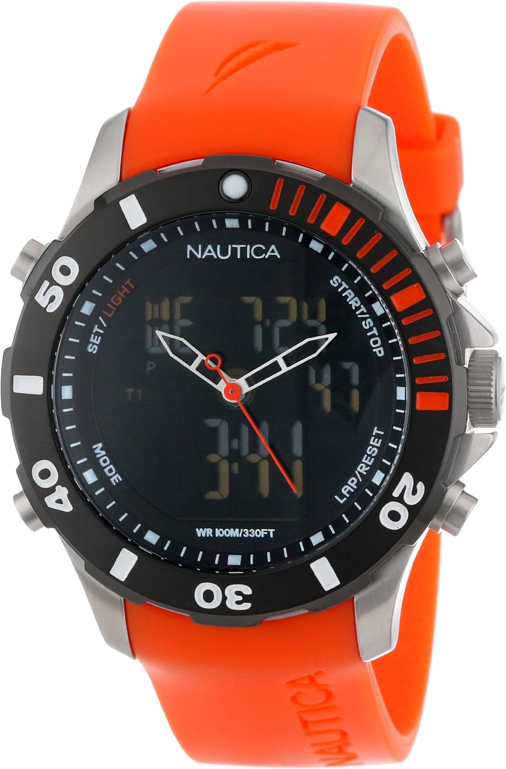 Nautica Men's N18668G BFD ANA DIGI Classic Analog with Enamel Bezel Watch