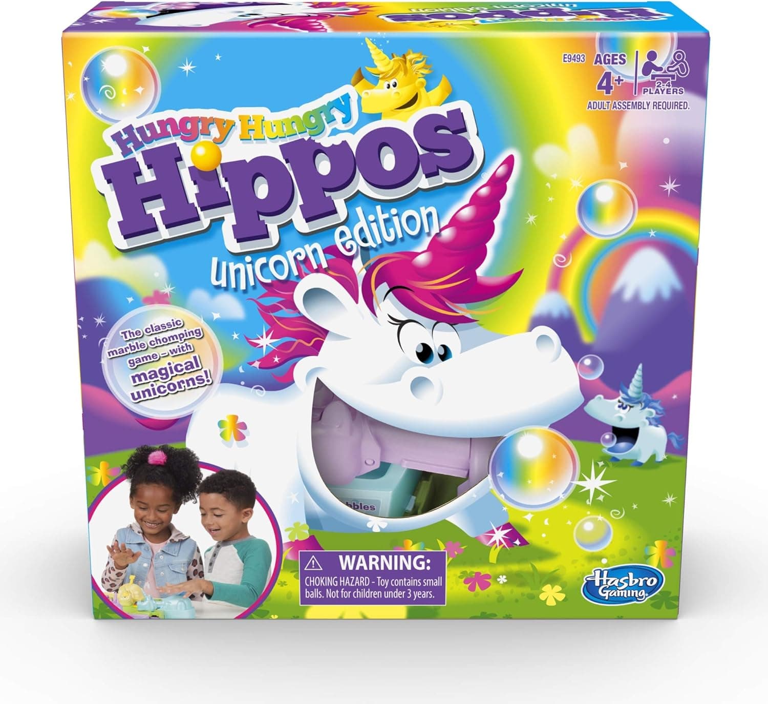 Limited and Exclusive Hungry Hippos Unicorn Edition Board Game