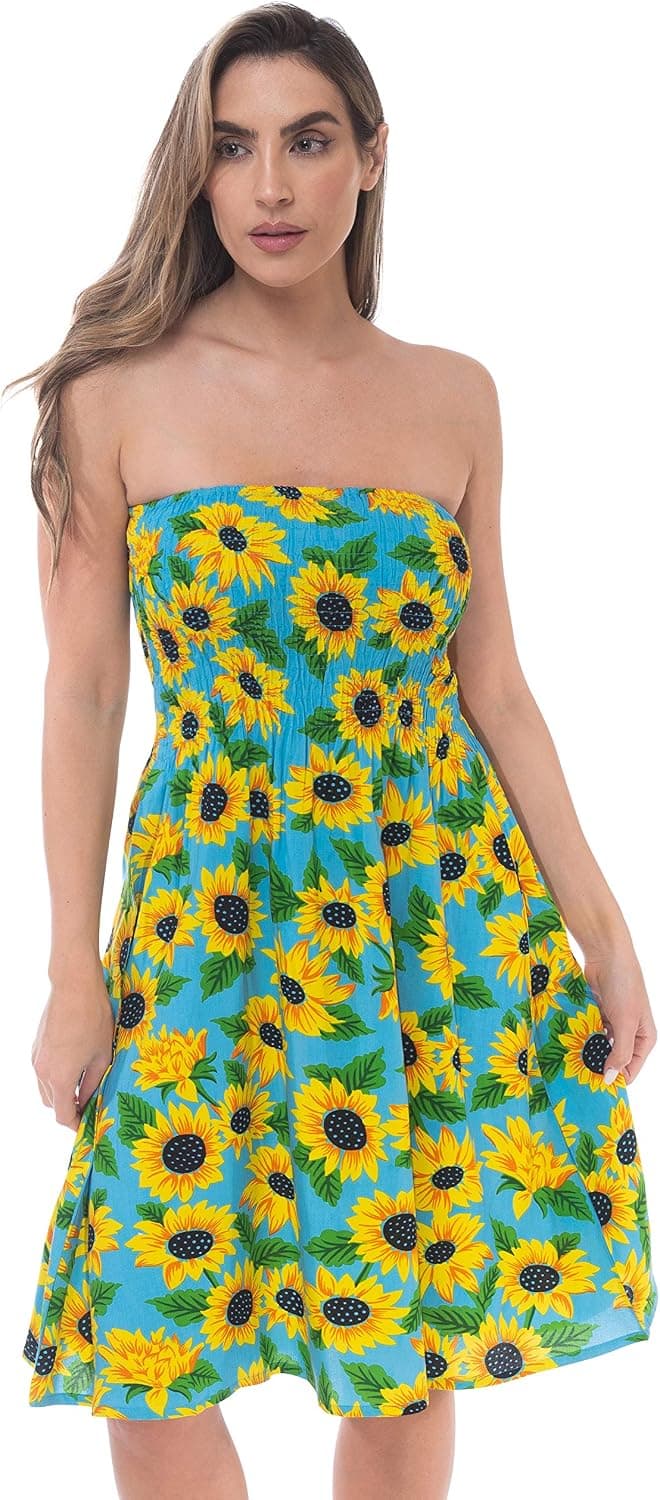 Riviera Sun Strapless Tube Short Dress Summer Dresses