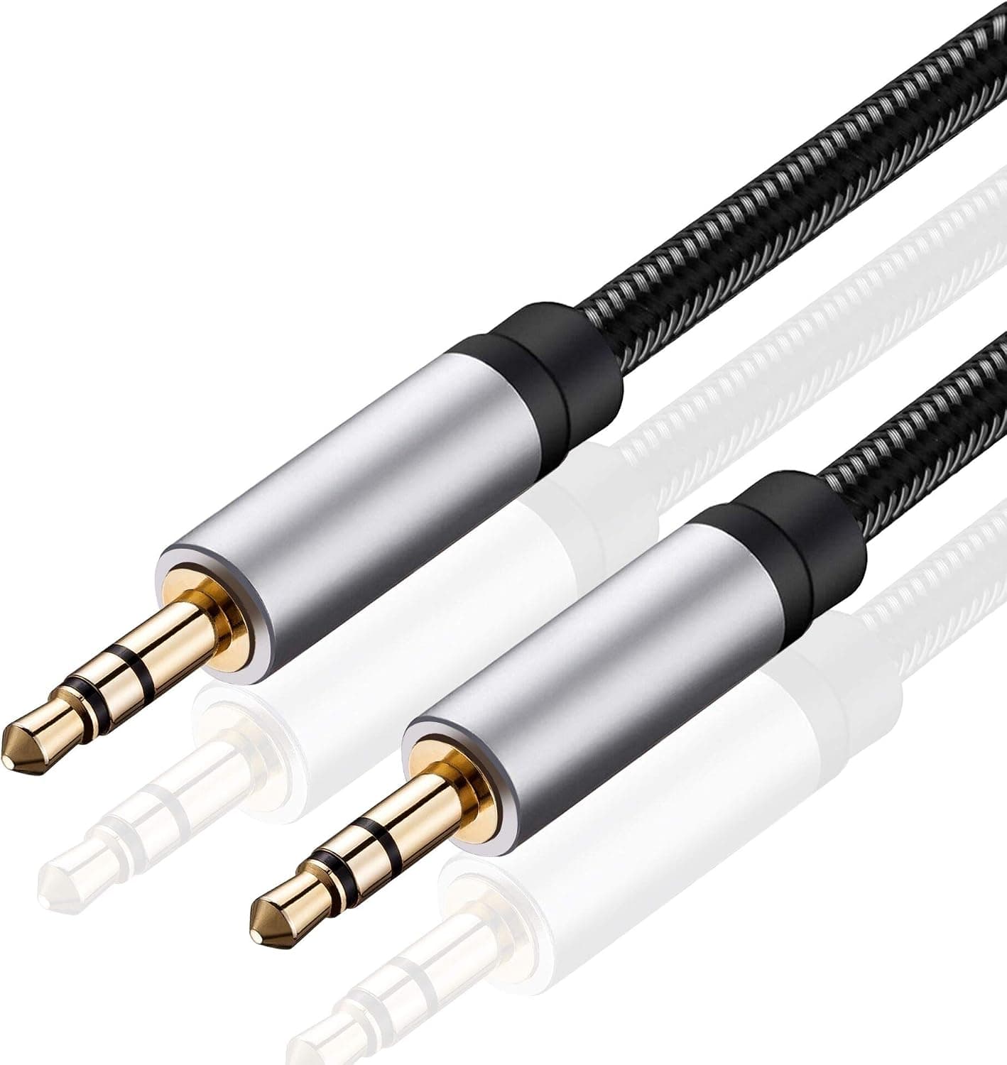 Audio Cable 6Ft,Auxiliary Male to Male Audio Cable for Headphones, Car, Home Stereos, iPhone/iPad iPod/Echo Dot, Galaxy S8 / Galaxy Note 8 / Smartphones & More(6Ft/2M)