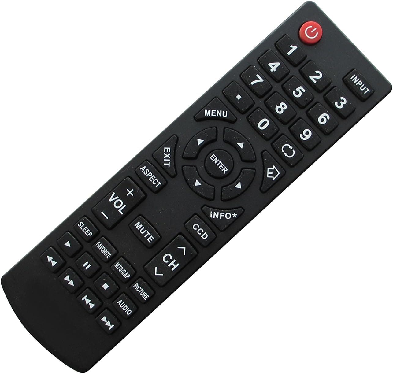 Replacement Remote Control Fit for Dynex DX-46L260A12 DX-46L150A11 DX-LCD37-09 DX-LCD32 LCD LED HDTV TV
