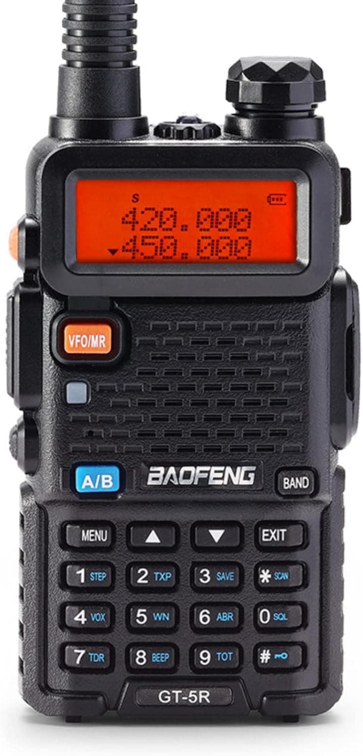 BAOFENG GT-5R Dual Band Two Way Radio 144-148/420-450MHz, FCC Compliant Version of Baofeng UV-5R, Ham Radio Handheld for Adults, Support Chirp