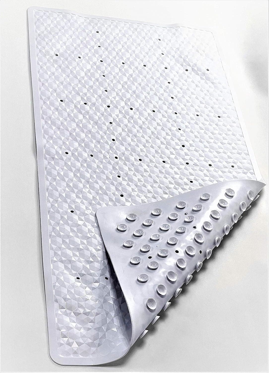 Tubmats Original Bath Mat for Tubs: Geometric Bath Mat, Non-Slip,Draining, Strong Grip, Machine Washable, Massage Textured, Rectangle,32''x16'' …