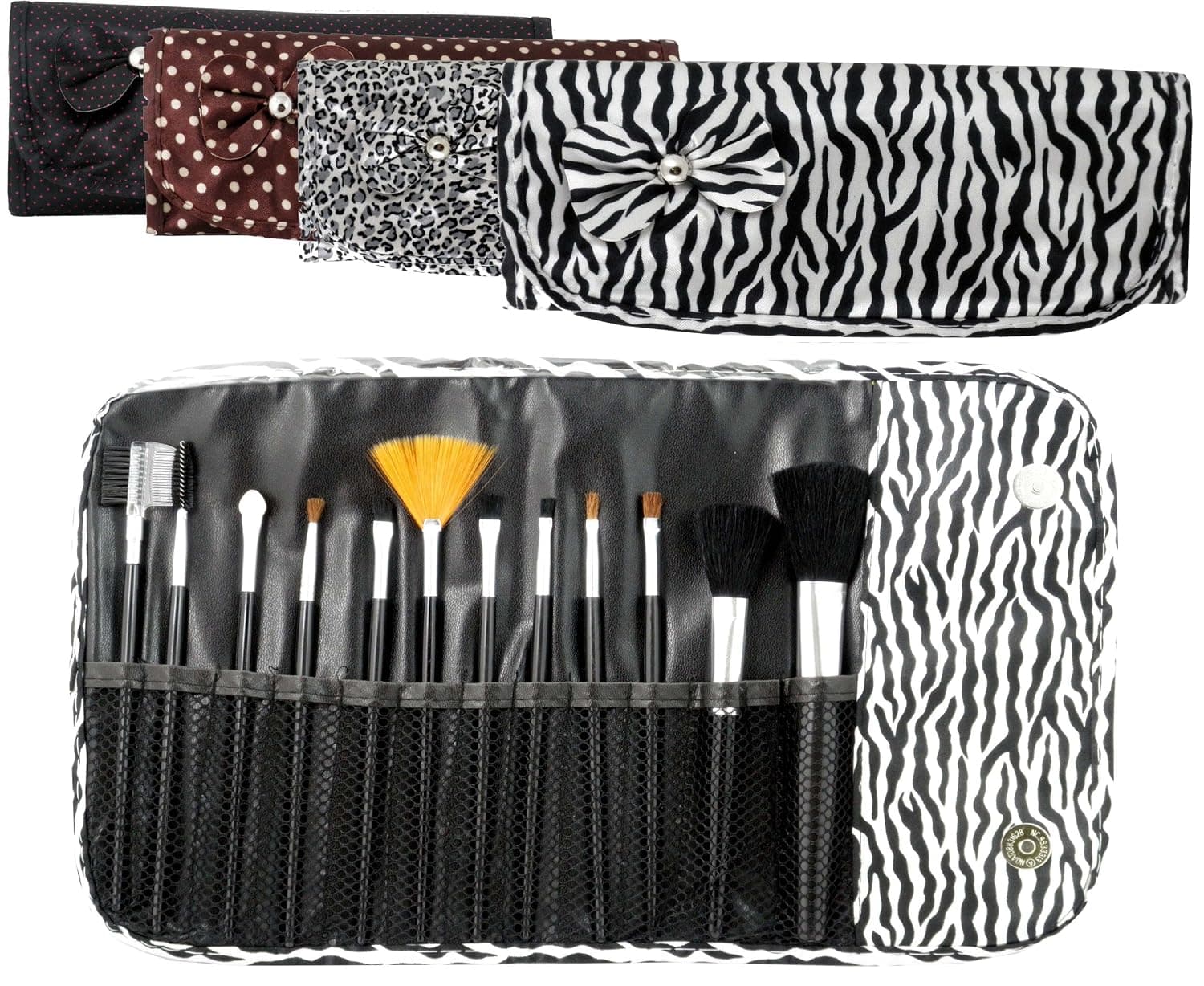New Pro Makeup Cosmetic Brushes Set with Zebra Print and more PICK A STYLE!!!