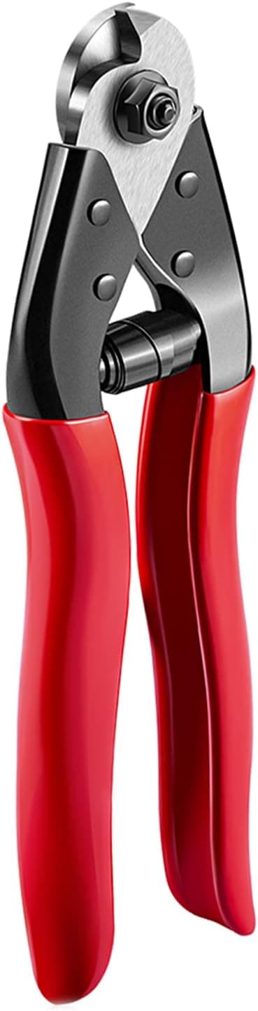 Steel DN Mate 7.6" Steel Wire Cutter, Cut All Wires Up to 5/32", Wire Rope Cutter, Cut Steel Cable, Aircraft Cable, Wire Seals, Bike Cable,  Aluminum/Copper Wire, Fence Cable, One-Hand Operate CC-11