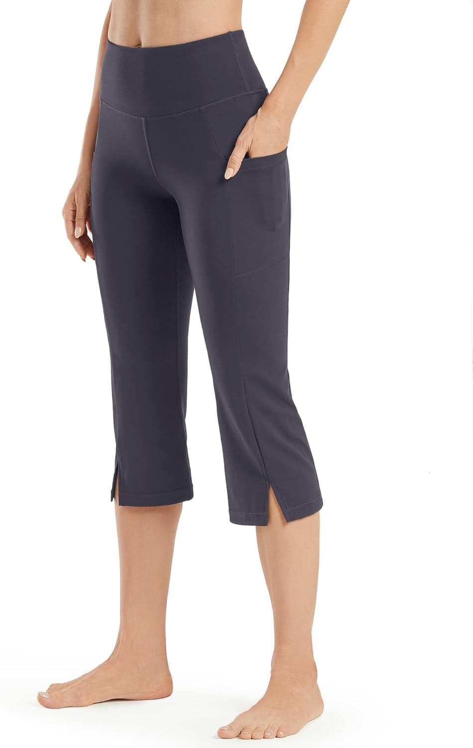 Promover Bootcut Yoga Pants for Women Capri with Pockets High Waisted Casual Work