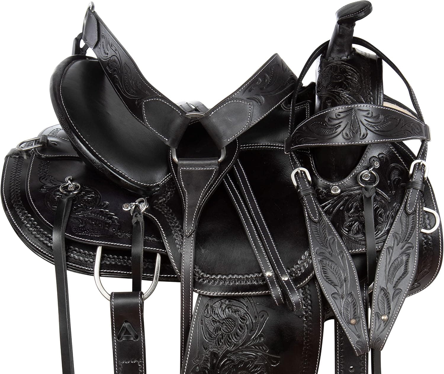 Acerugs Premium Amazingly Comfortable Endurance Western Pleasure Trail Hand Tooled Leather Horse Saddle TACK