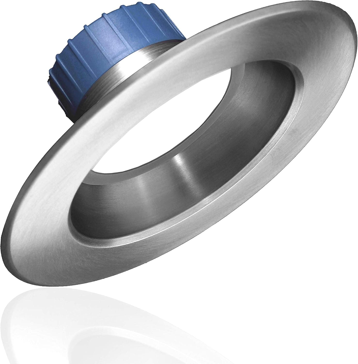 NICOR Lighting 5/6 inch Nickel 1200 Lumen LED Recessed Downlight in 5000K (DLR56-3012-120-5K-NK)