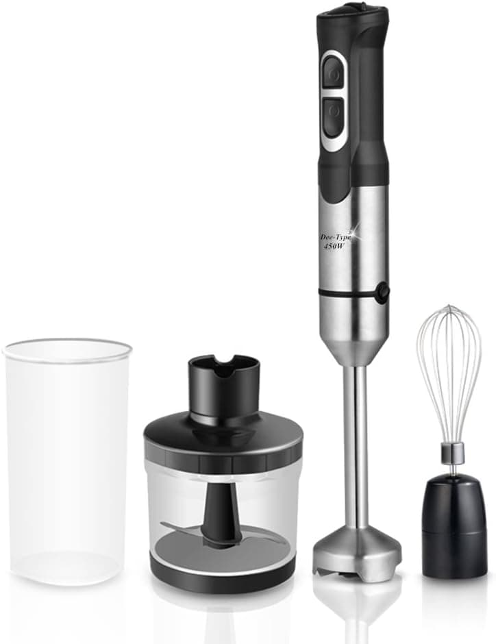 Dee-Type Variable Speed Hand Blender with Attachments