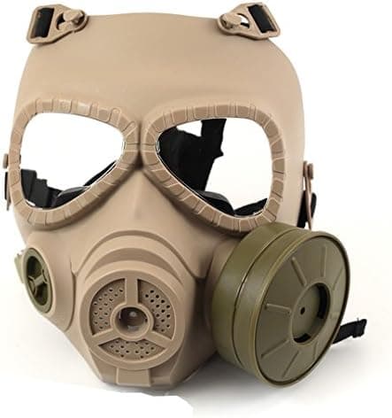 JustBBGuns Airsoft Full Face Toxic Gas Tactical Mask with Fan