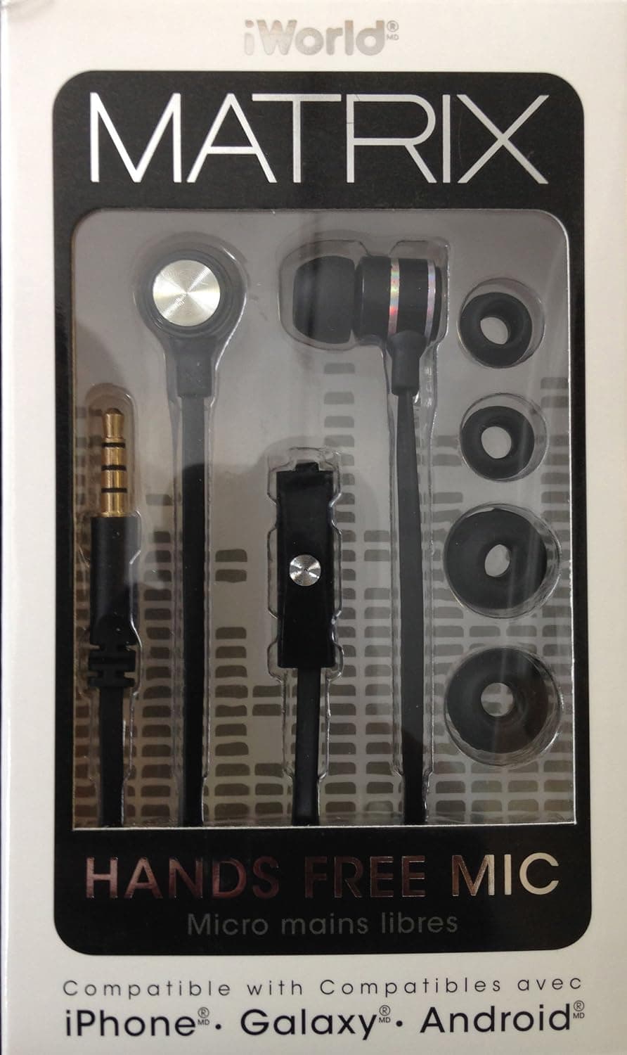 iWorld Matrix Hands Free Mic Earbuds