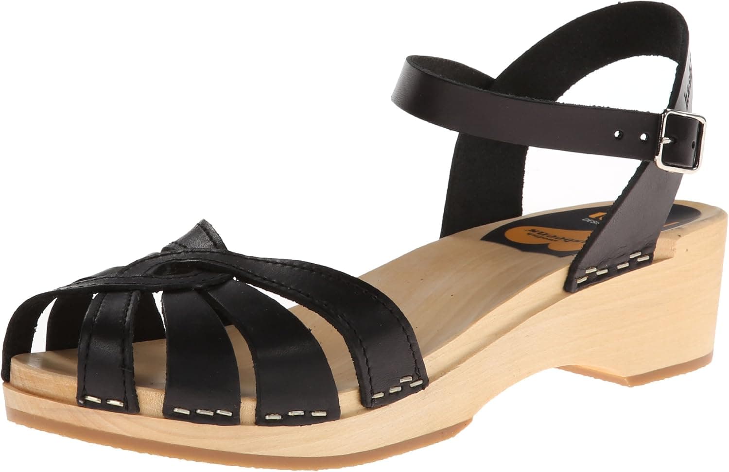 swedish hasbeens Women's Cross-Strap Debutant Platform Sandal