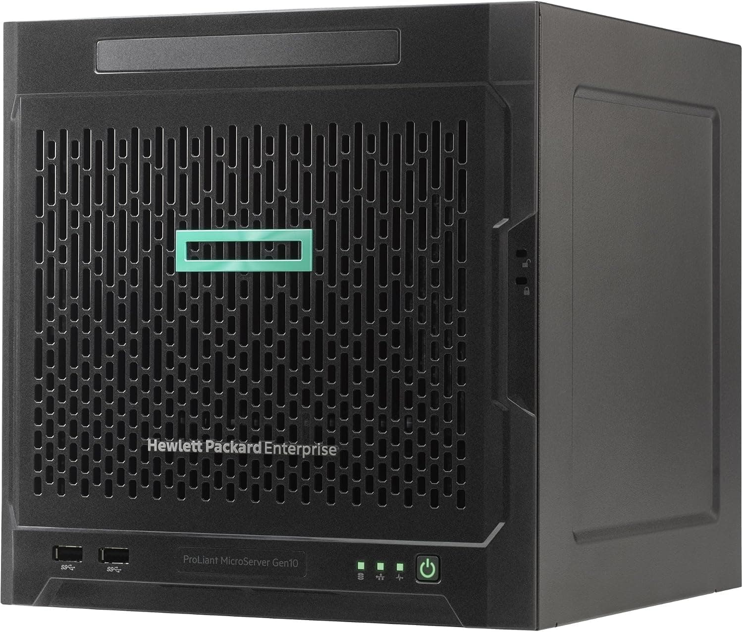 HP ProLiant MicroServer Gen10 Ultra Quad-core 8GB DDR4 SDRAM Serial ATA/600 Controller Micro Tower Server Model P03698-S01