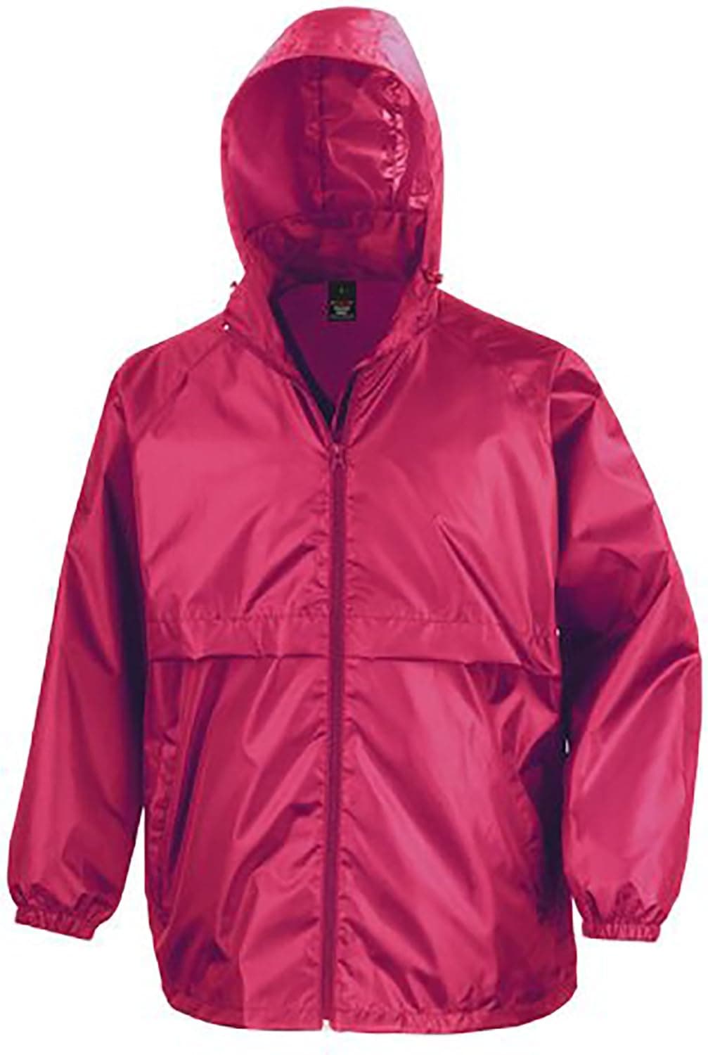 Result Mens Core Adult Windcheater Water Repellent Windproof Jacket (M) (Hot Pink)