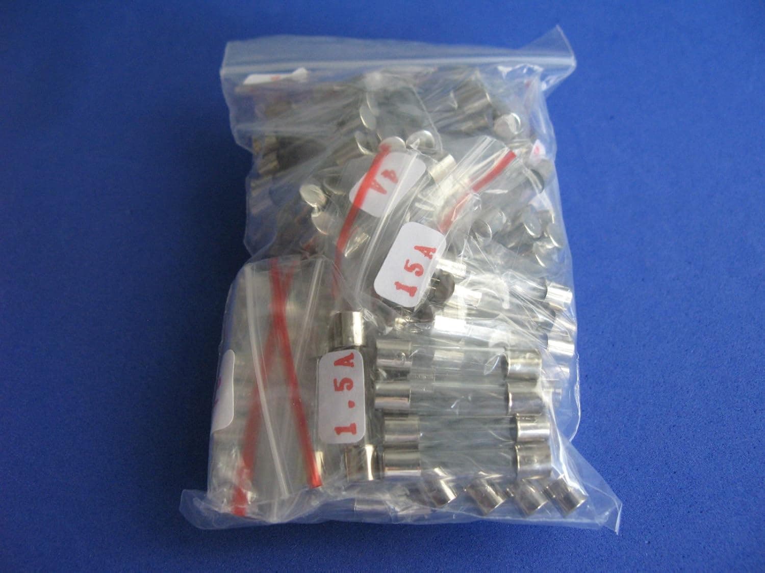 6x30mm Slow Blow Glass Tube Fuse Assorted Kit, 7 value total 70pcs assorted kit