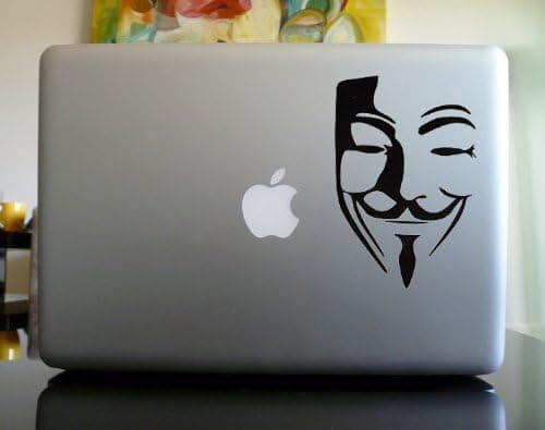 Apple Macbook Vinyl Decal Sticker - Guy Fawkes