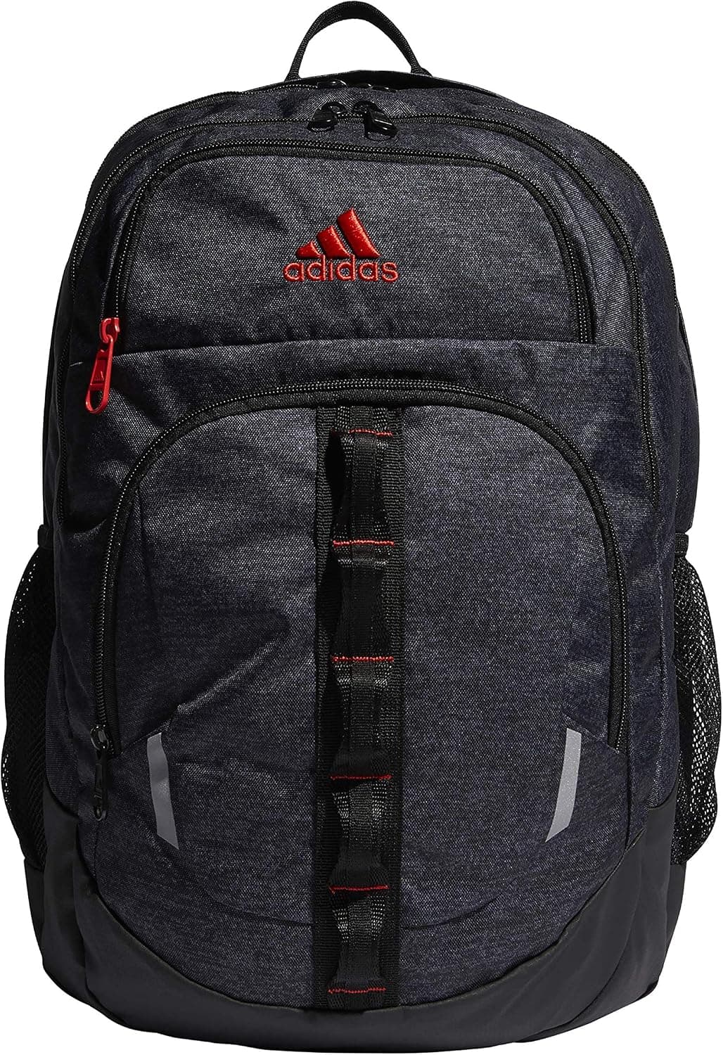 adidas Unisex Prime Backpack, Black Jersey/Active Red, One Size