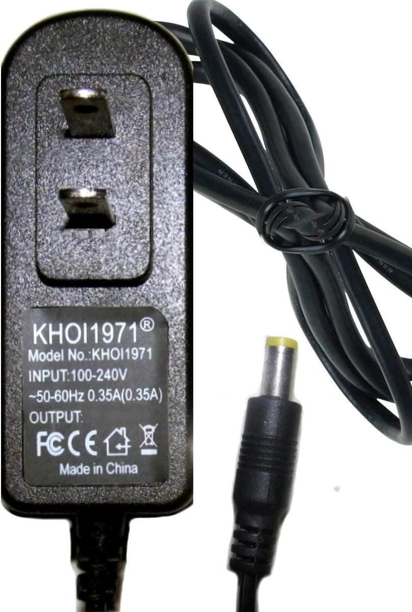 KHOI1971 Wall Charger AC Adapter Cord (See Picture Listing for) Compatible with Brinkmann Qbeam LED Night Vision Spotlight Black RED-Trim