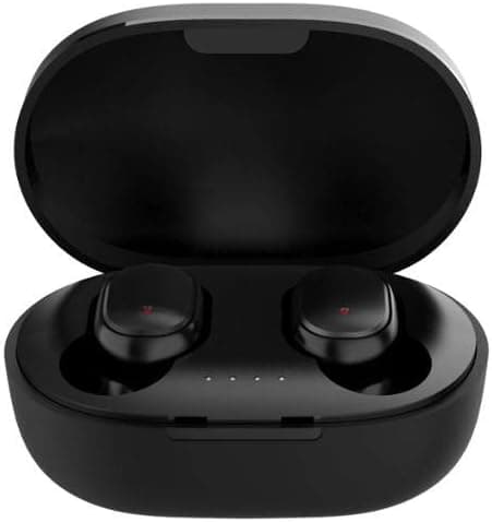 Advanced Bluetooth Wireless Headphones. Fully Compatible for iOS & Android Devices. Mic, Charge Case with SIRI Function, Touch Sensitive Control, Easy Auto Pairing, Noise Reduction (Black)