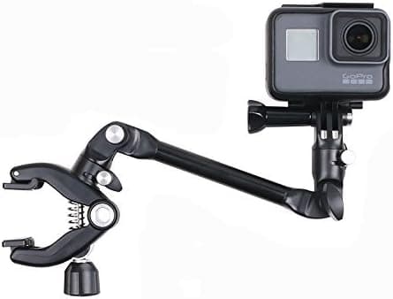 Thinvik Camera Action Stand Mount Gooseneck Jaws Flex Clamp 360 Degree Rotation Use with Gopro Hero 9 8 7 6 5 4 3+ Black Session for Music Guitar Drum Mic Instrument