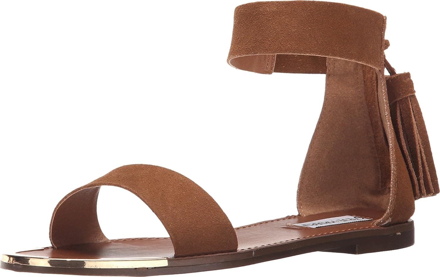 Steve Madden Women's Murni Cognac Suede Sandal 6 M