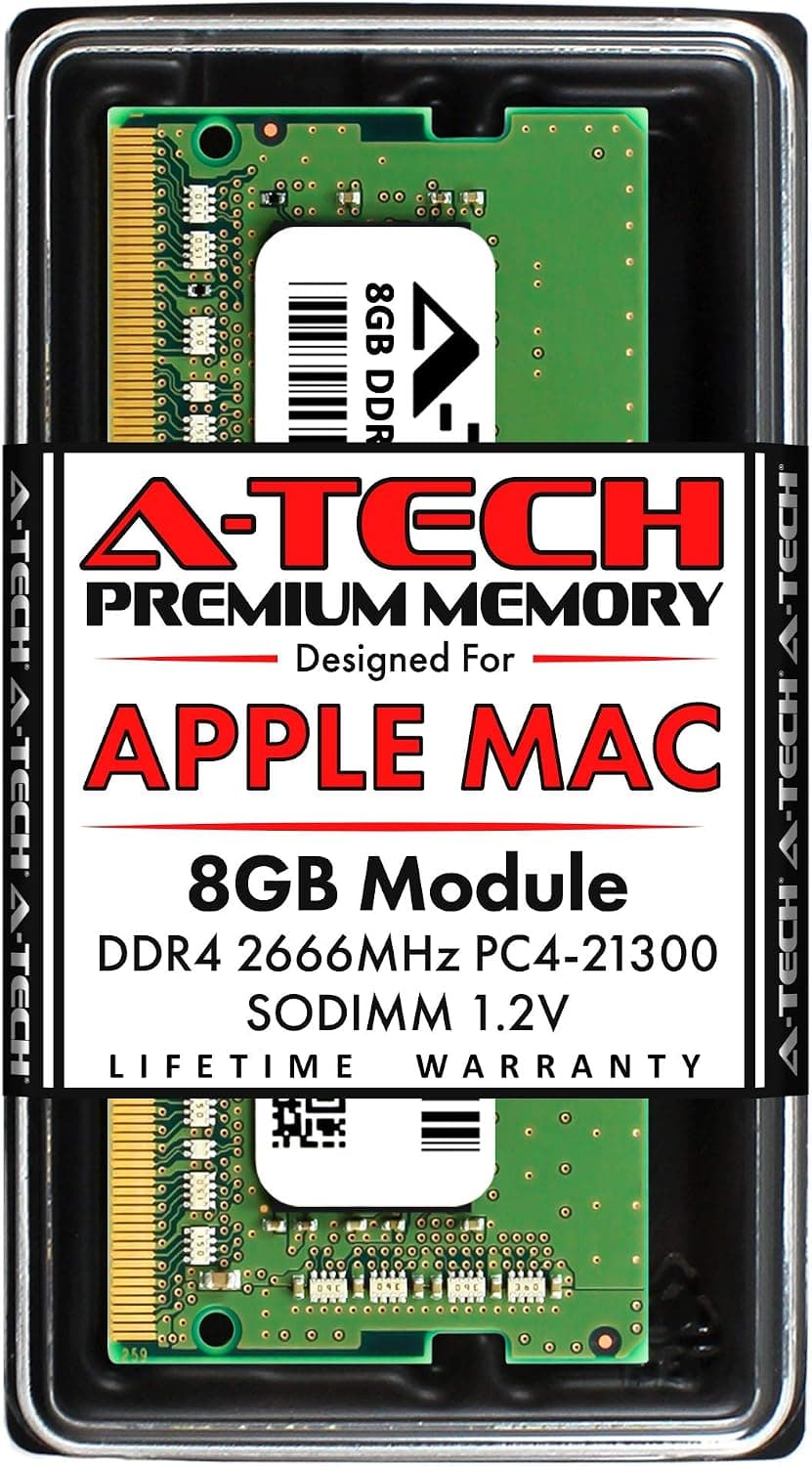 A-Tech 8GB RAM for Apple iMac & Mac Mini (2018, 2019 & 2020) | DDR4 2666 MHz SODIMM PC4-21300 / PC4-21333 260-Pin SO-DIMM Memory Upgrade