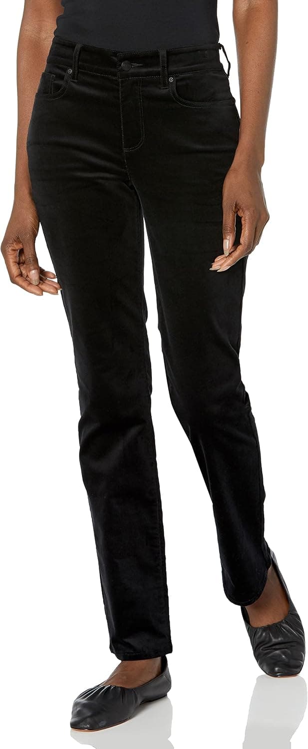 NYDJ Women's Marilyn Straight Leg Velvet Jeans