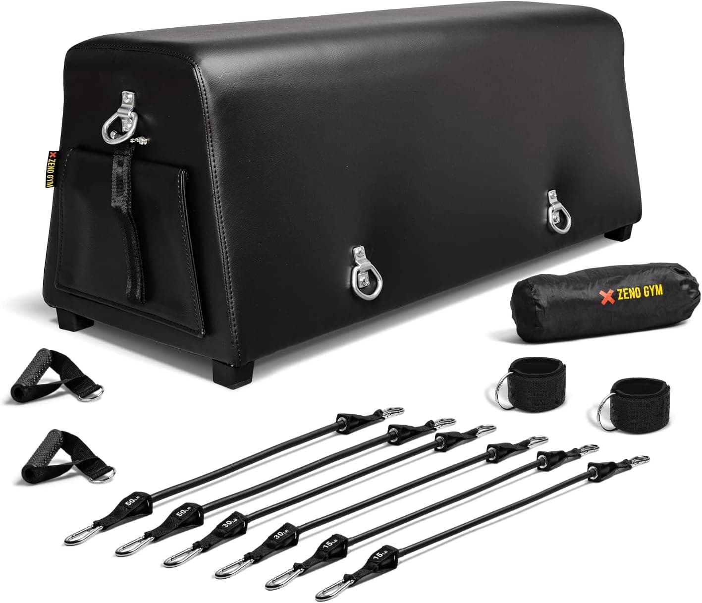 Zeno Gym Workout Bench One | Bench Press | Glute Raises | in-Home Work Out | Made with High-Density Foam | Anti-Slip | 50+ Exercises | Durable and Portable