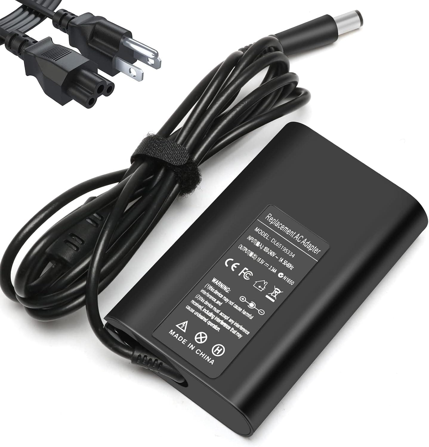 65W LA65NS2-01 Laptop Charger AC Adapter for Dell Latitude 5400 5500 5480 5490 5580 5590 7400 7480 7490 7390 7290 7280 3440 E5400 E5420 E5450 E5470 E5480 E5570 E6420 E6430 E6540 E7470 E7480 LA65NM130