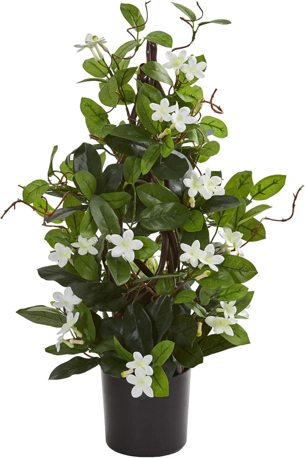 Nearly Natural 24” Stephanotis Artificial Climbing Silk Plants White
