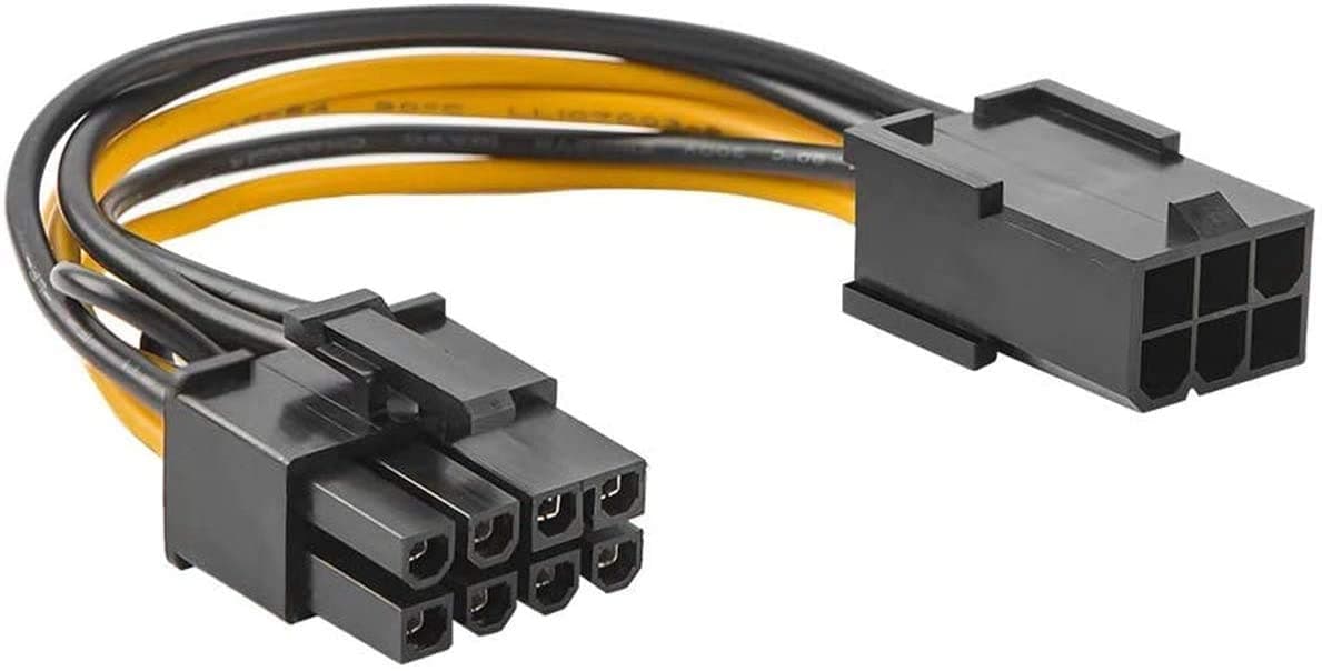 CableCreation Pcie Adapter Cable, 5-Pack 6-pin to 8-pin PCIe Express Power Adapter Cable,4 Inches/10CM