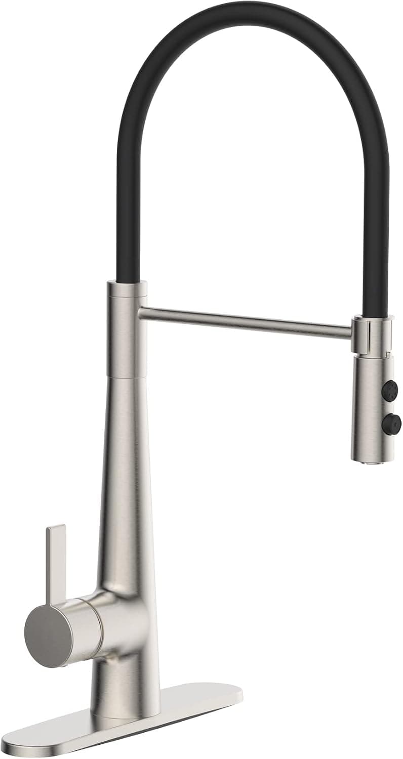Design House 559161-SN Freeport Pull-Down Kitchen Faucet, Satin Nickel