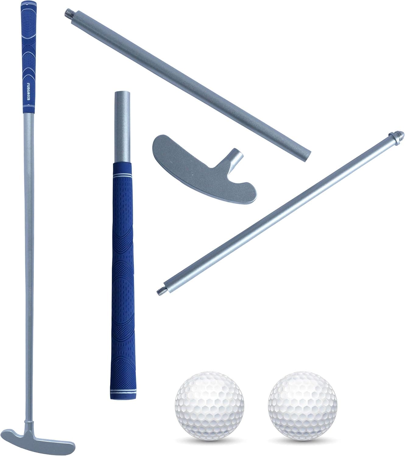 Running Raccoon Golf Practice Putter with Anti Slip Rubber Grip, Adults Putt Two Way Detachable Putter with Stainless Steel Clubhead, 35 Inch Graphite Shaft for Right or Left Handed Golfers (1 Pack)