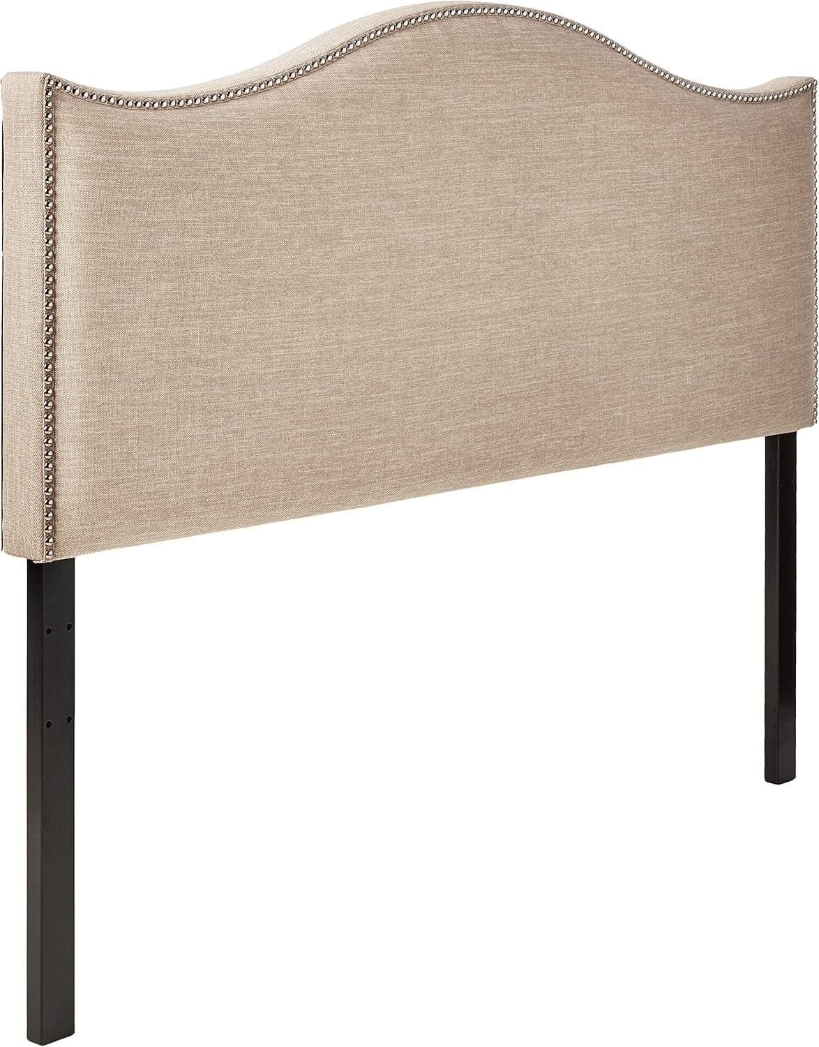 Amazon Brand – Ravenna Home Haraden Modern Wave-Top King Bed Headboard, 82"W, Beige