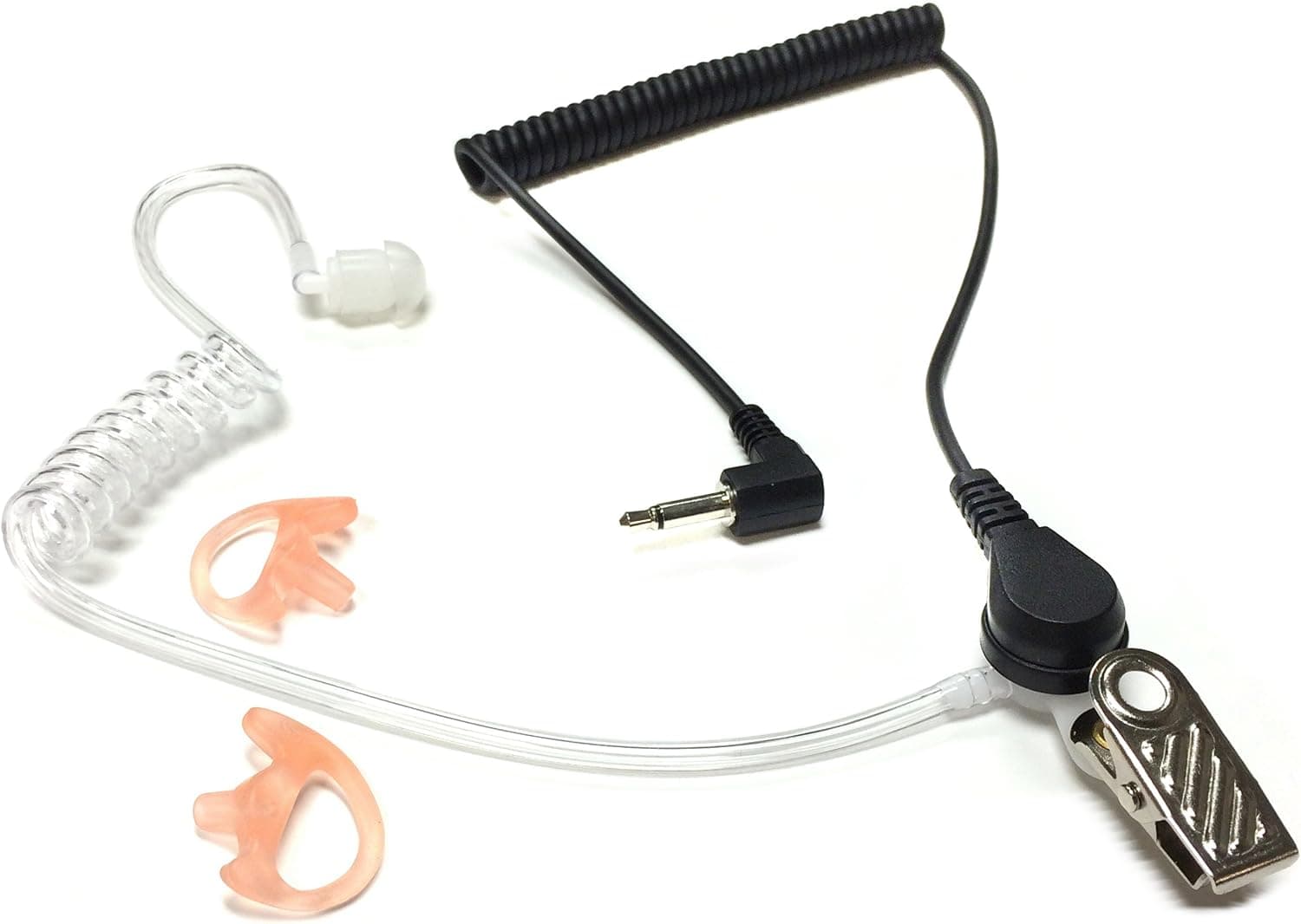 3.5mm Listen Only Earpiece with Acoustic Tube and Earmolds