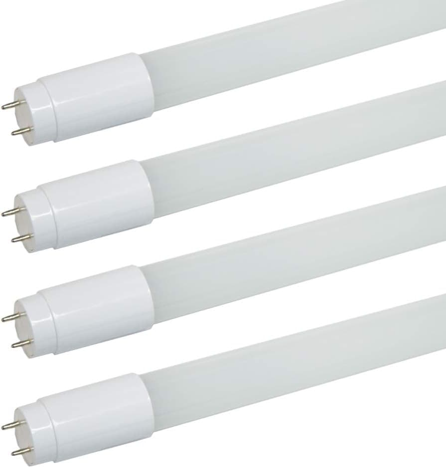Asencia AN-03523 15W Type A - Plug and Play, T8 LED Tube Light, DLC Certified, 4-Pack, Daylight (5000K), 4 Count
