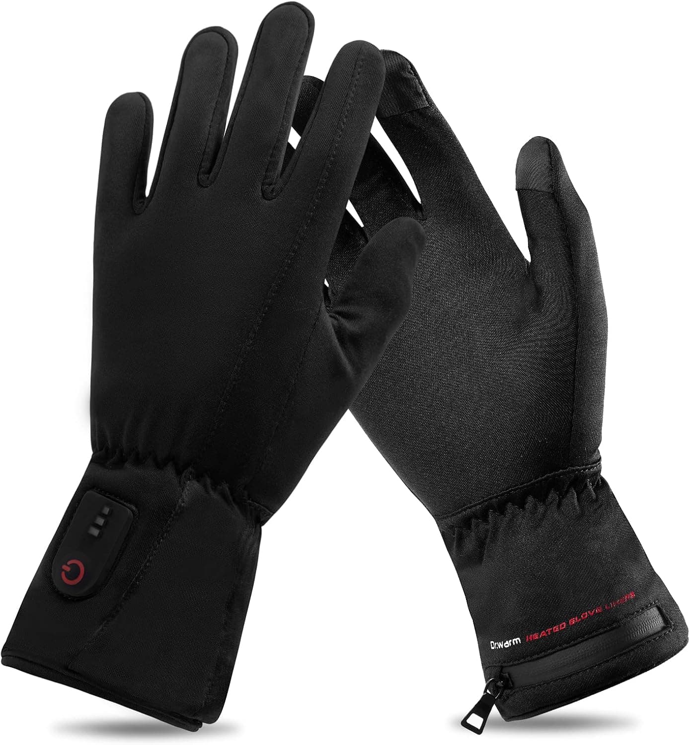 Heated Glove Liners for Men Women, Rechargeable Electric Battery Heating Gloves Liners, Touchscreen Anti-Skip Heated Mitten Liners Hand Warmer for Skiing Hiking and Arthritis Hands by Dr.Warm