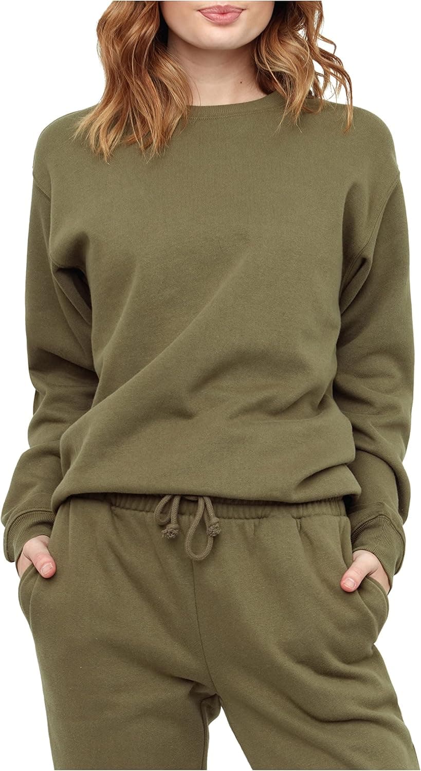 KUT/SO Crewneck Sweatshirt for Women – Essential Cozy Fleece Pullover Sweater – Women’s Fall Clothes