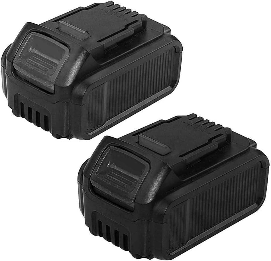2-Pack 6.0Ah 20V DCB206 Replacement Battery Compatible with Dewalt 20V Battery Max XR Lithium DCB206 DCB207 DCB204 DCB203 DCB201 DCB200 for Dewalt Battery 20 Volt DCD/DCF/DCG Series Tools (Black)