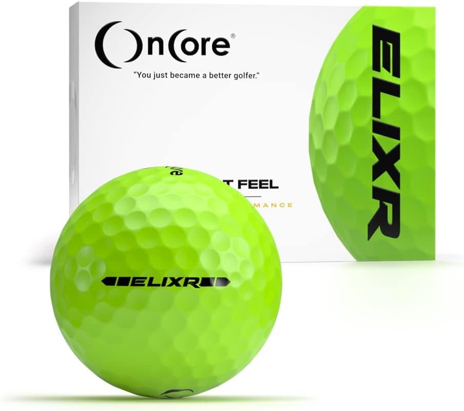 ONCORE GOLF 2020 ELIXR Tour Ball - | High Performance Golf Balls - (One Dozen | 12 Premium Golf Balls) Unmatched Control, Distance, Feel and Performance
