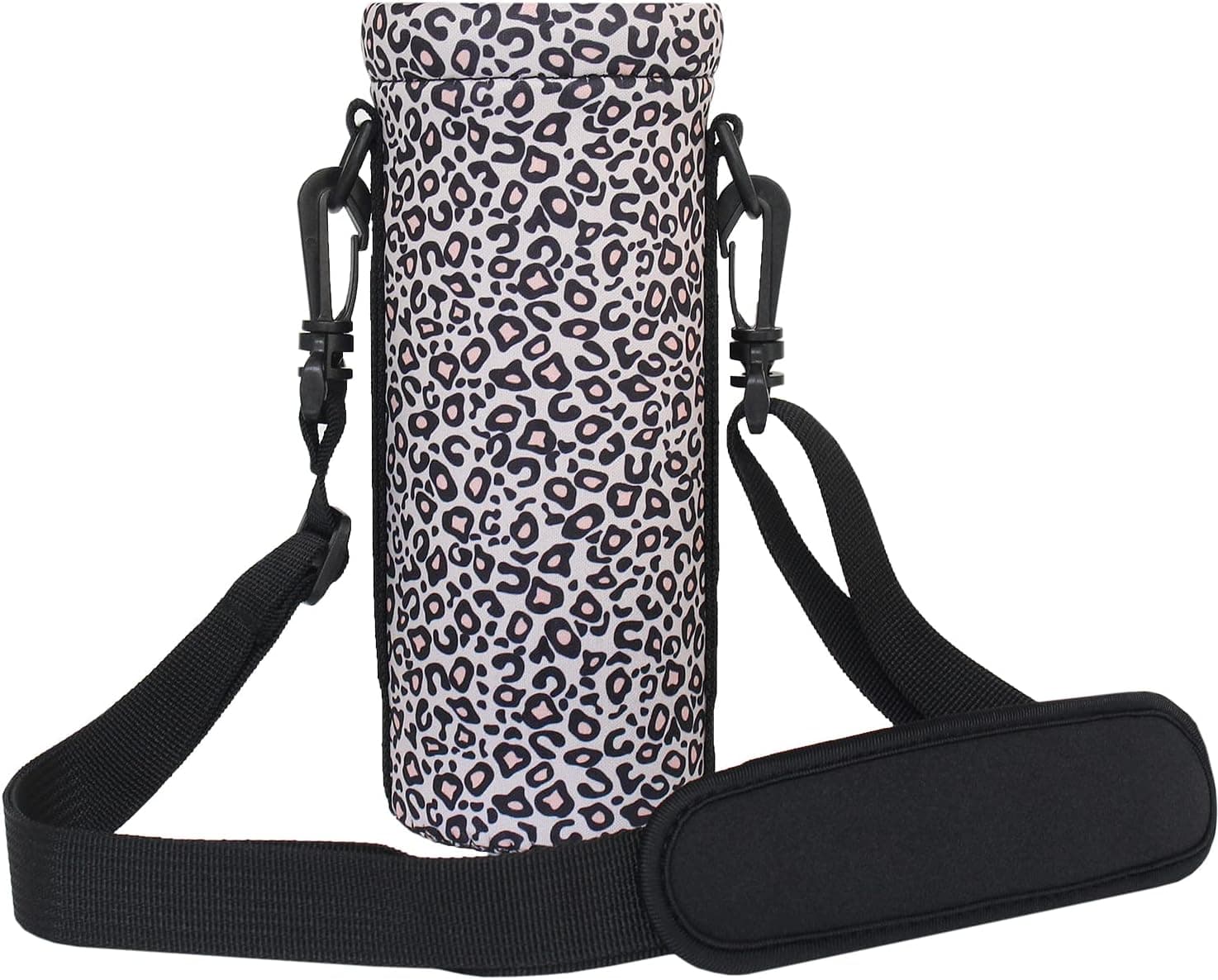 FRRIOTN Water Bottle Carrier Bag,Insulated Neoprene Water Bottle Sling Holder with Adjustable Shoulder Hand Strap for Men/Women Walking,Hiking